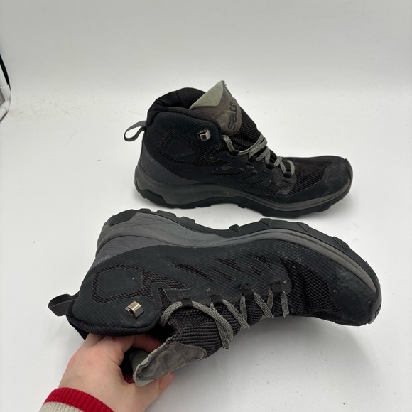 Salomon Women’s 9.5 Outline Mid GoreTex Lace Up Hiking Boots - Picture 3 of 6